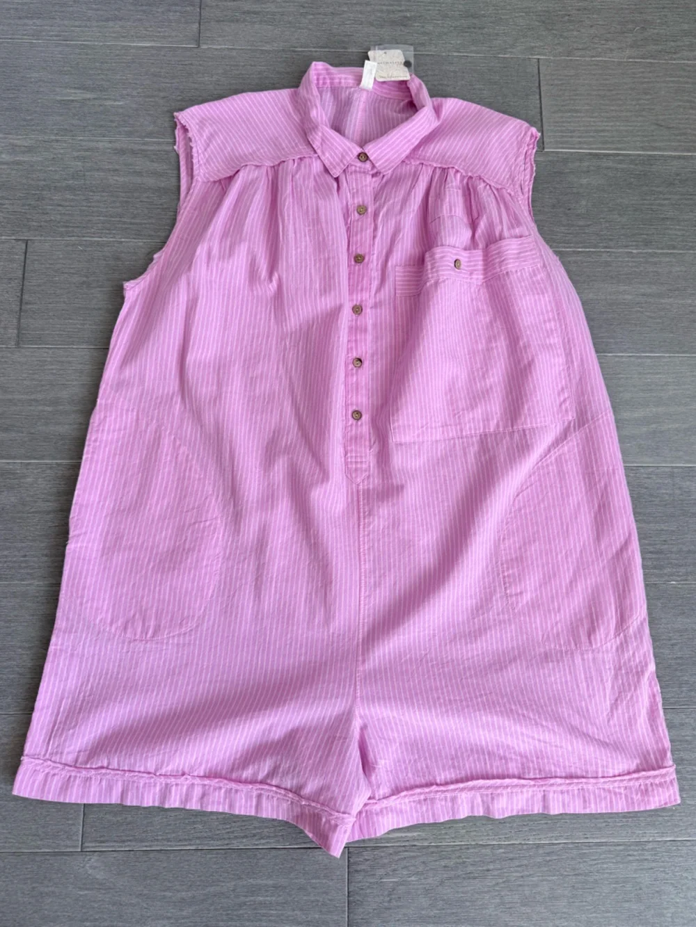 Free People Striped Jomo Romper by Intimately Lilac Combo XS NWT Pink Sleeveless - Picture 14 of 16
